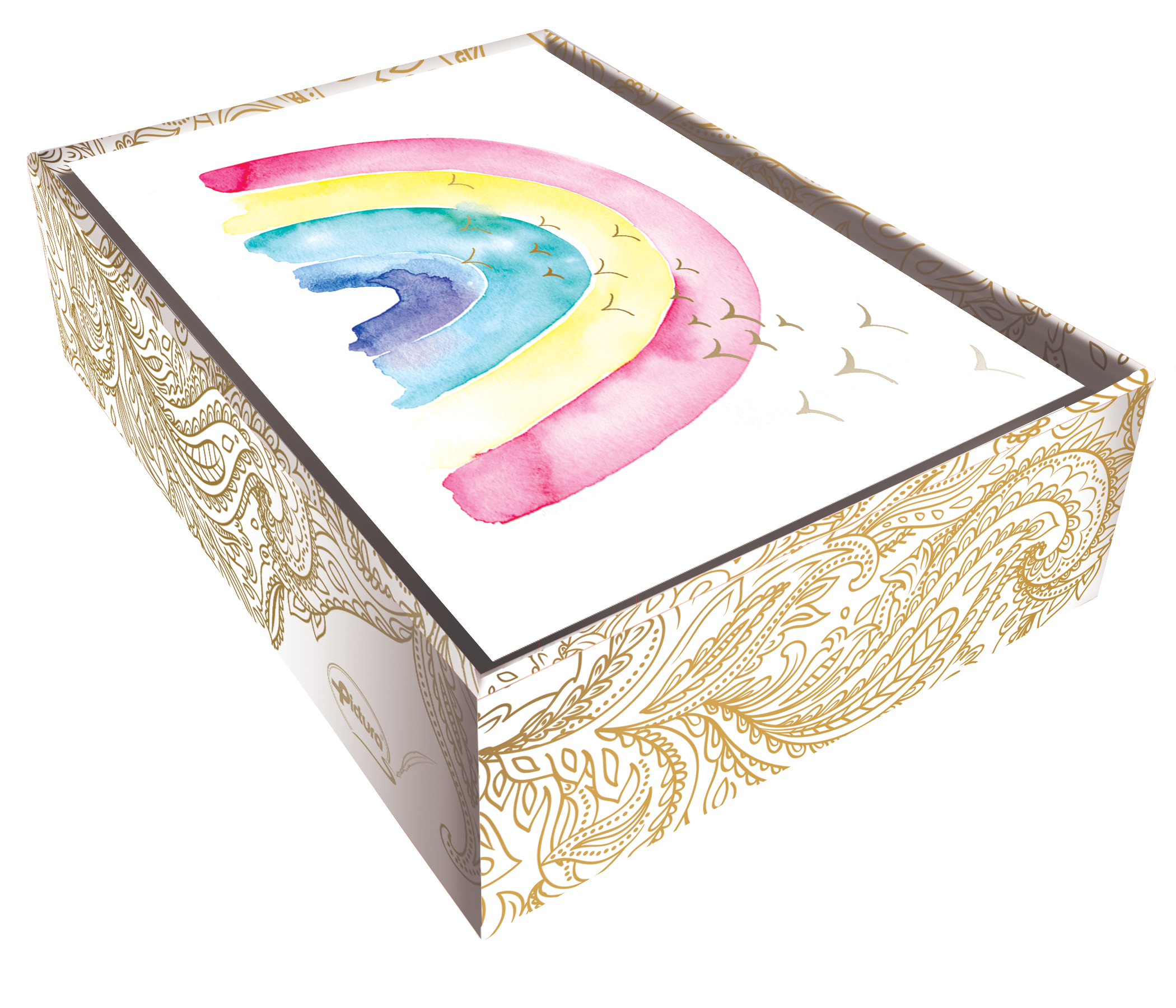 Rainbow Blank Boxed Notes - Cardmore